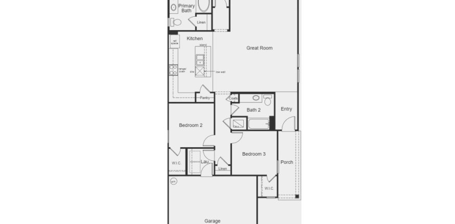 House floor plan «House», 3 bedrooms in Stonecrest by KB Home