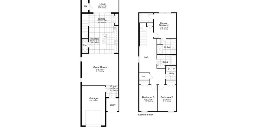 Планировка таунхауса «166SQM MORGAN» 3 спальни в ЖК RIVERFIELD