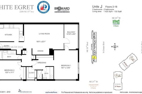 Condo in Fort Lauderdale, Florida, 2 bedrooms  № 1372515 - photo 5