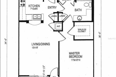 Condo in Orlando, Florida, 1 bedroom  № 1341830 - photo 25