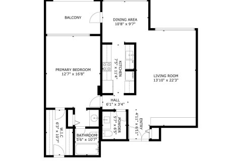 Copropriété à vendre à Pompano Beach, Floride: 1 chambre, 103.68 m2 № 1159584 - photo 1