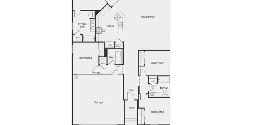 House floor plan «House», 4 bedrooms in Copper Ridge