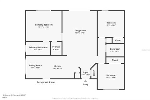 House in Davenport, Florida 3 bedrooms, 110.37 sq.m. № 1382911 - photo 30