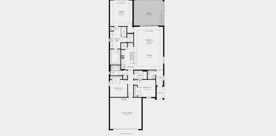 Townhouse floor plan «170SQM MATERA», 3 bedrooms in ESPLANADE AT ARTISAN LAKES