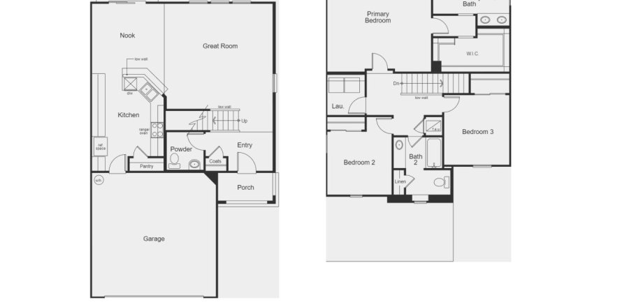Property floor plan «House», 3 bedrooms in Stonecrest by KB Home