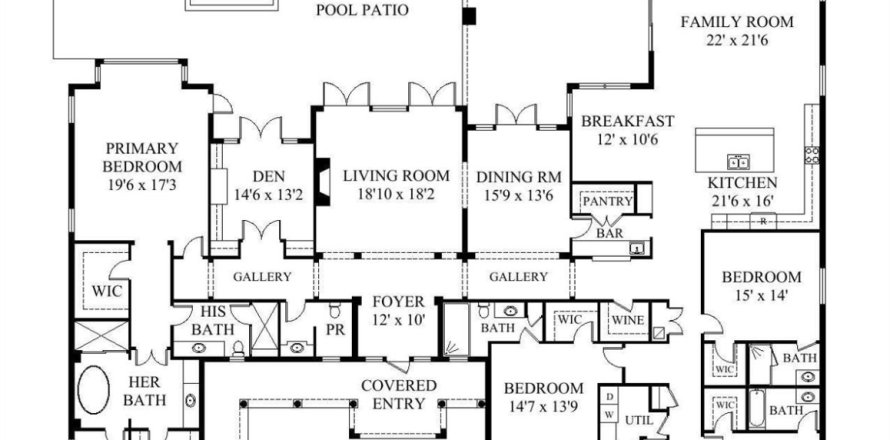 House in Hobe Sound, Florida 4 bedrooms, 479 sq.m. № 1152145