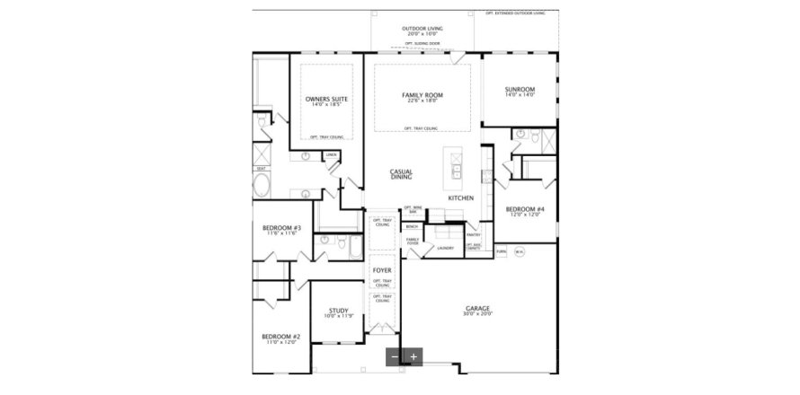 House floor plan «House», 4 bedrooms in TrailMark 70's and 80's