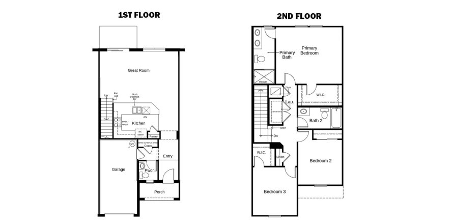 Townhouse floor plan «140SQM 200/35», 3 bedrooms in BAYSHORE COMMONS
