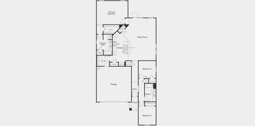 Townhouse floor plan «150SQM», 3 bedrooms in WHITEVIEW VILLAGE