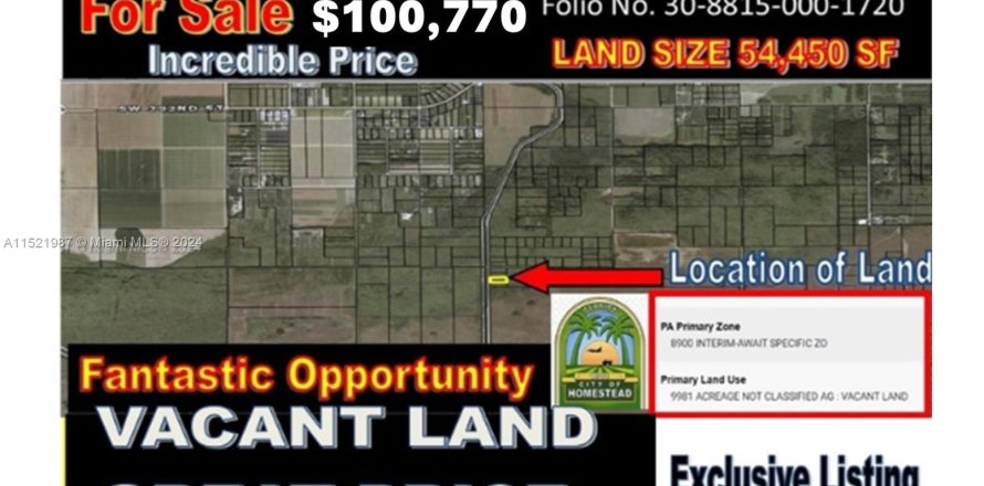 Commercial property in Homestead, Florida № 1429596