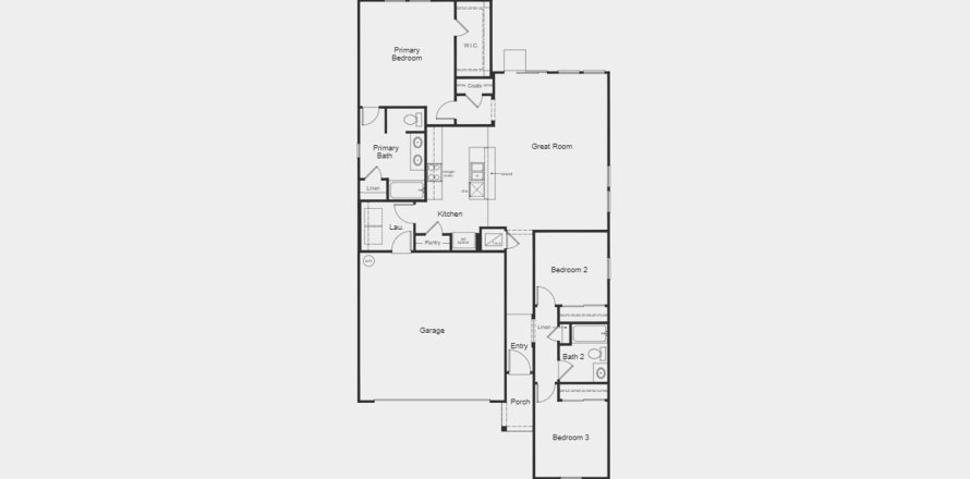 Townhouse floor plan «137SQM», 3 bedrooms in WHITEVIEW VILLAGE