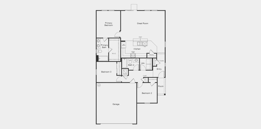 Townhouse floor plan «128SQM», 3 bedrooms in WHITEVIEW VILLAGE