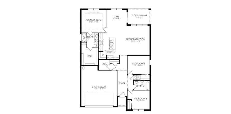 Floor plan «154SQM», 3 bedrooms in HERON PRESERVE