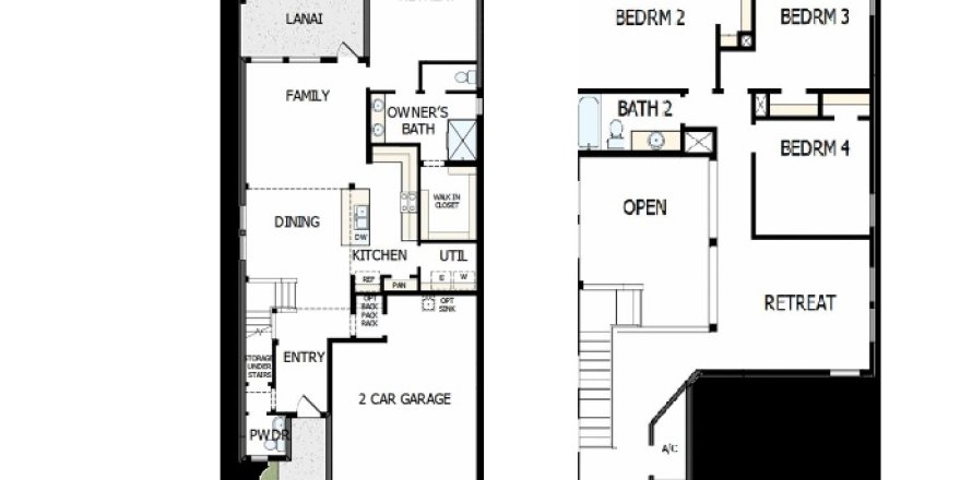 House in Waterset Garden Series in Apollo Beach, Florida 4 rooms, 213 sq.m. № 390589