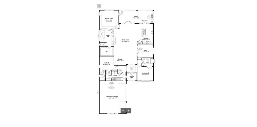 House floor plan «House», 3 bedrooms in NatureWalk at Watersound Origins