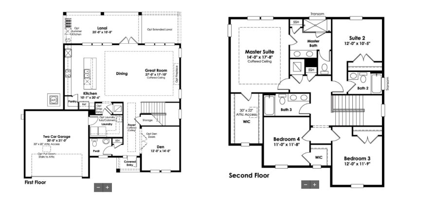 House floor plan «House», 4 bedrooms in NatureWalk at Watersound Origins