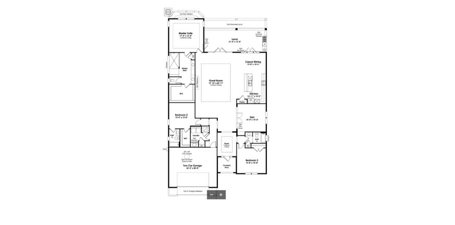 House floor plan «House», 3 bedrooms in NatureWalk at Watersound Origins