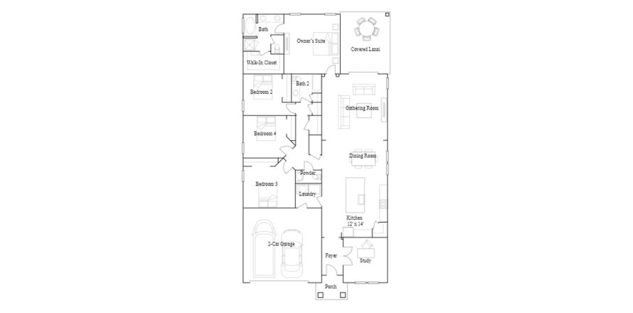Планировка таунхауса «213SQM SIERRA» 4 спальни в ЖК SILVER LANDING