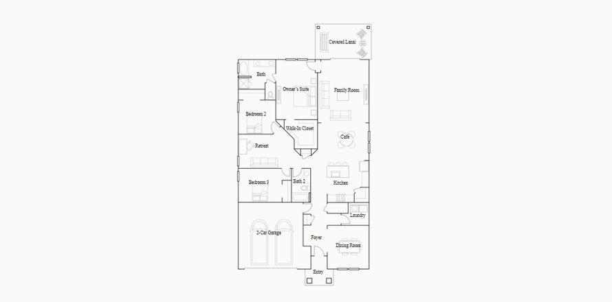 Townhouse floor plan «197SQM CHARLE», 3 bedrooms in SILVER LANDING