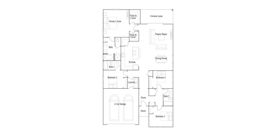 Townhouse floor plan «188SQM TREVI», 4 bedrooms in SILVER LANDING