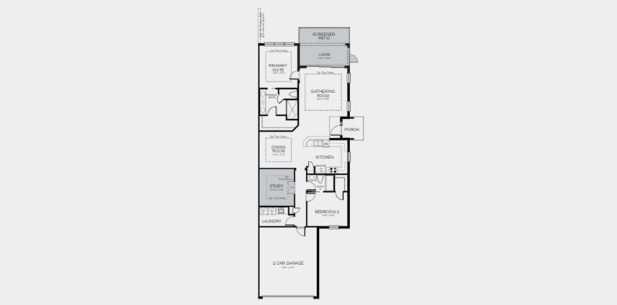 Townhouse floor plan «142SQM IBIS», 2 bedrooms in ESPLANADE AT THE HEIGHTS
