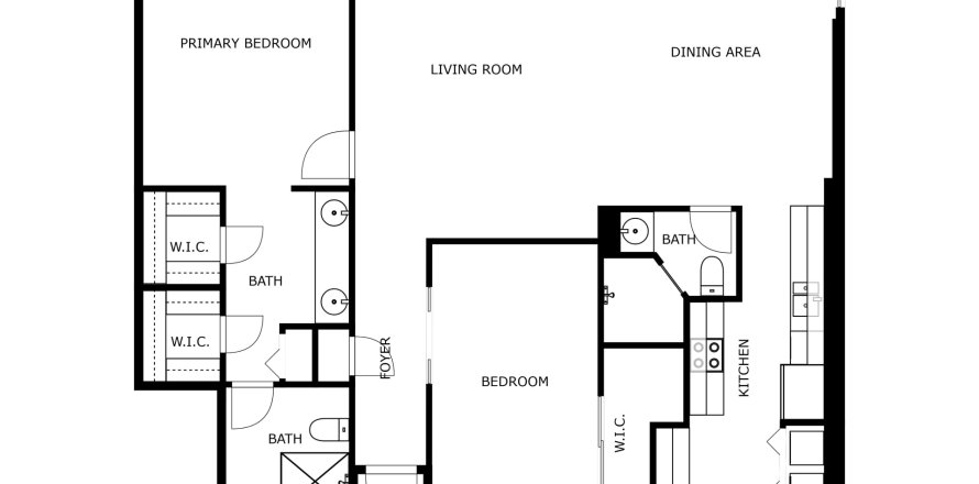 Condo in Fort Lauderdale, Florida, 2 bedrooms  № 930022