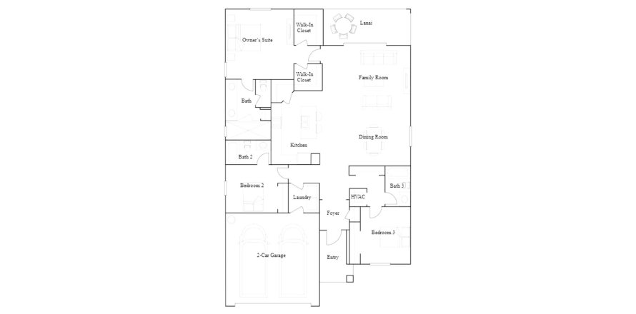 Планировка виллы или дома «171SQM» 3 спальни в ЖК ORANGE BLOSSOM RANCH