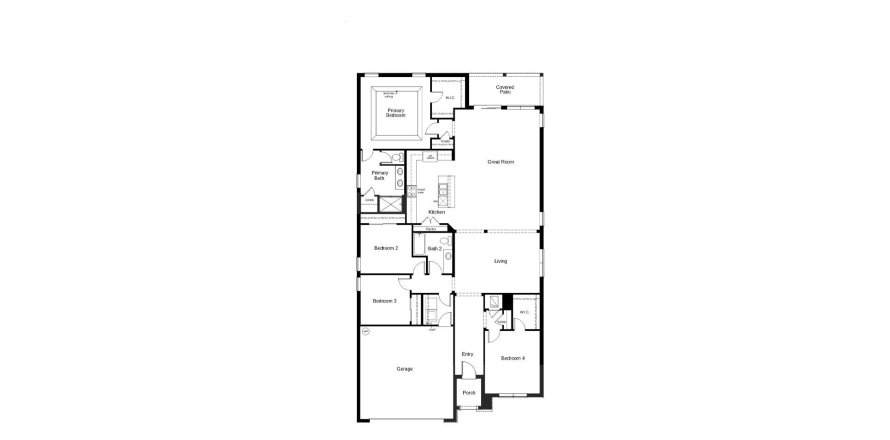 Townhouse floor plan «217SQM 1», 4 bedrooms in TIVOLI RESERVE