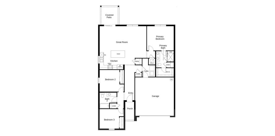 Townhouse floor plan «143SQM 111», 3 bedrooms in LEGENDS POINTE
