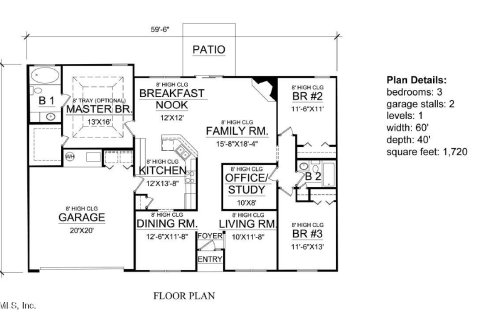 Casa en venta en Jacksonville, Florida, 3 dormitorios, 180.32 m2 № 889612 - foto 2