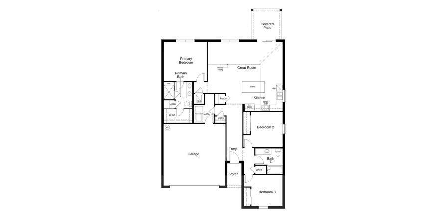 Townhouse floor plan «143SQM 123», 3 bedrooms in LEGENDS POINTE