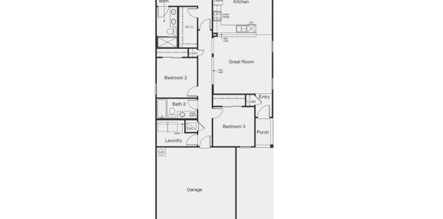 House floor plan «House», 3 bedrooms in Stonecrest by KB Home