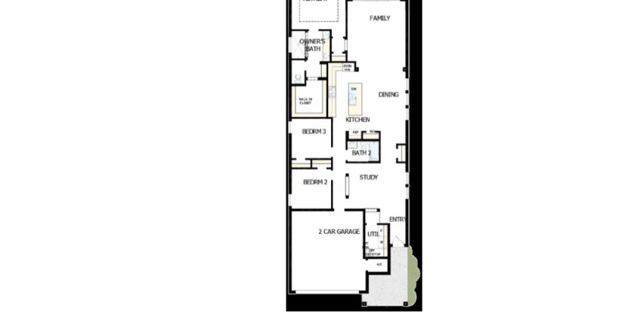 House floor plan «House», 3 rooms in Waterset Garden Series