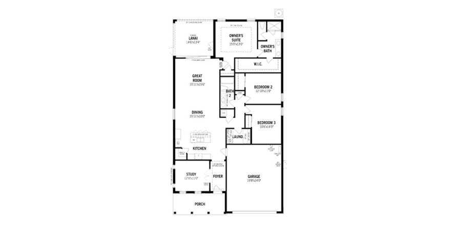 House floor plan «180SQM», 3 bedrooms in SUNRISE PRESERVE AT PALMER RANCH