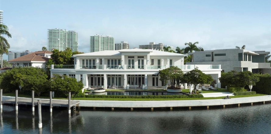 House in Golden Beach, Florida 6 bedrooms, 815.96 sq.m. № 927214