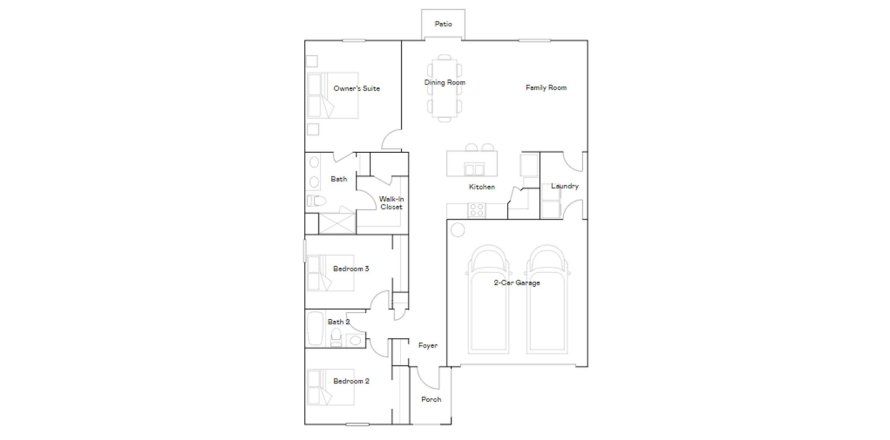 Townhouse floor plan «144SQM DOVER», 3 bedrooms in MAJESTIC OAKS