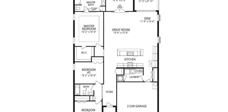 House floor plan «House», 3 bedrooms in Mirada Premiere Series