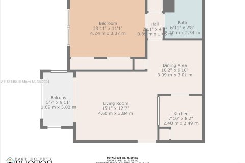 Condominio en venta en Miramar, Florida, 1 dormitorio, 55.74 m2 № 1328351 - foto 1