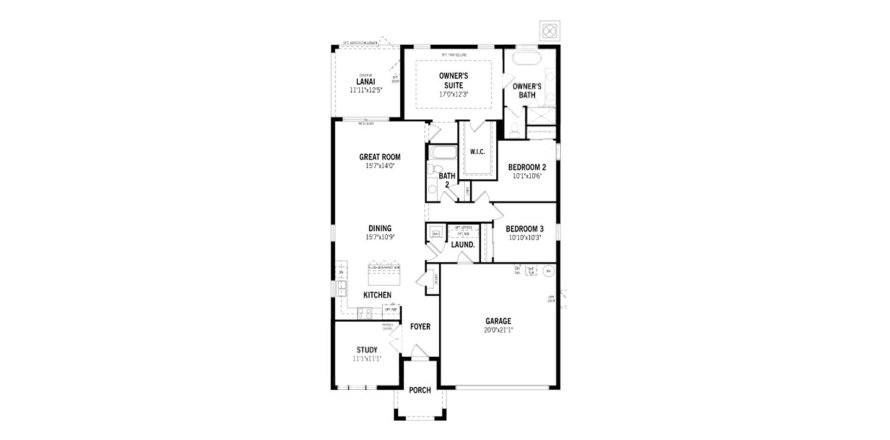 Casa en PARKVIEW AT LONG LAKE RANCH en Lutz, Florida 3 dormitorios, 161 m2 № 30214