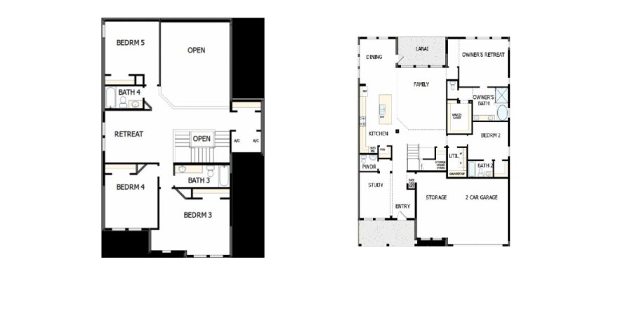House floor plan «House», 5 bedrooms in Hamlin Landing