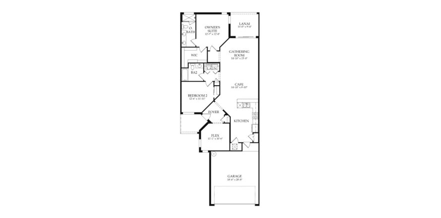 Floor plan «134SQM», 2 bedrooms in DEL WEBB LAKEWOOD RANCH