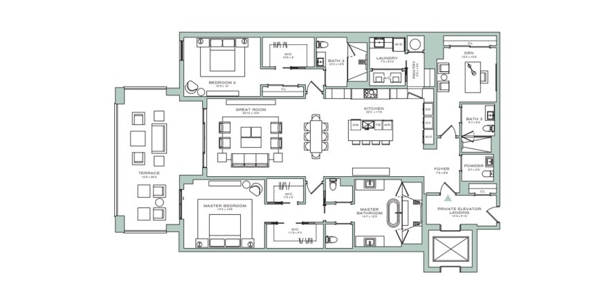 Apartment in ALINA RESIDENCES in Boca Raton, Florida 2 bedrooms, 246 sq.m. № 26577
