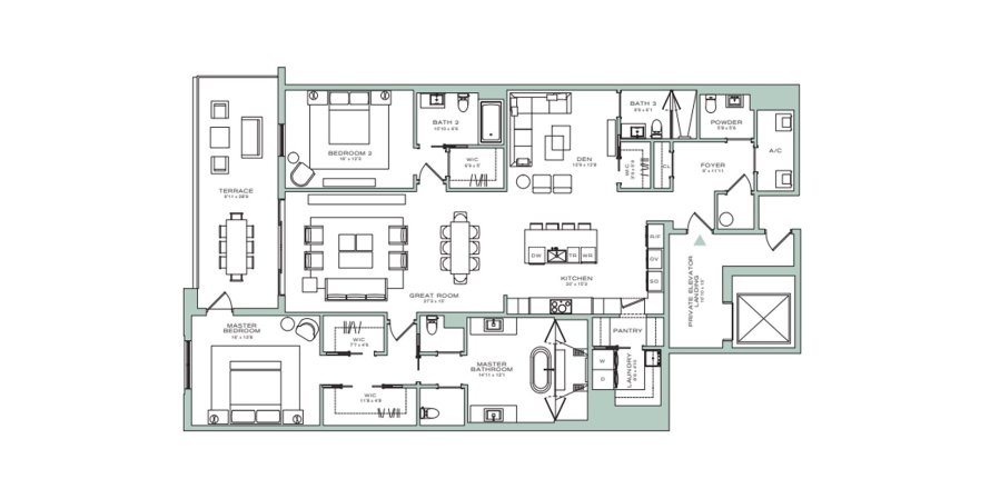 Apartment in ALINA RESIDENCES in Boynton Beach, Florida 2 bedrooms, 242 sq.m. № 26573