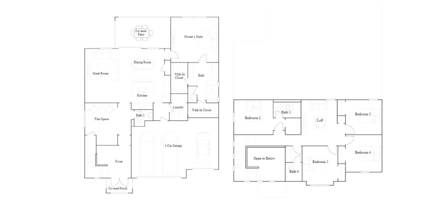 House floor plan «266SQM», 5 bedrooms in ARDEN