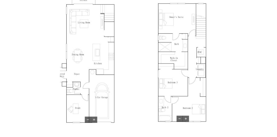 Townhouse in Heathwood Reserve - Townhomes in Lake Worth, Florida 3 bedrooms, 169 sq.m. № 643017