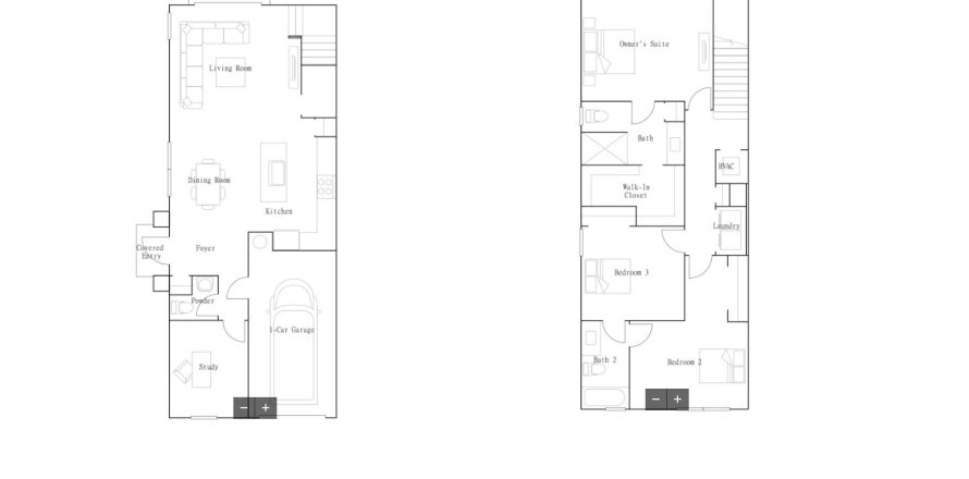 Townhouse floor plan «Townhouse», 3 bedrooms in Heathwood Reserve - Townhomes