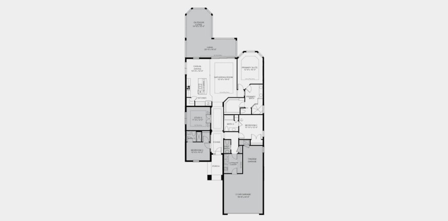 Townhouse floor plan «195SQM FARNESE», 3 bedrooms in ESPLANADE AT THE HEIGHTS