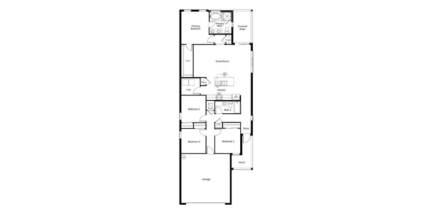 Townhouse floor plan «152SQM», 4 bedrooms in BRIGHTWOOD AT NORTH RIVER RANCH