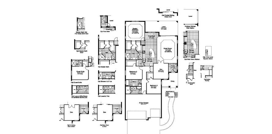 Планировка виллы или дома «213SQM BRIGHT MEADOW» 3 спальни в ЖК GRAND PARK