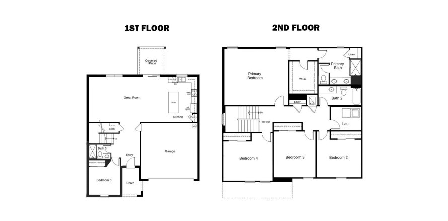 Townhouse floor plan «238SQM 75», 4 bedrooms in COVES OF ESTERO BAY